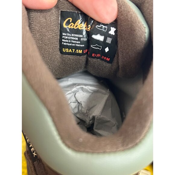 Cabela's Women's Rimrock Hikers Hiking Boots Brown 7.5M Vibram Gore-Tex - Picture 6 of 9